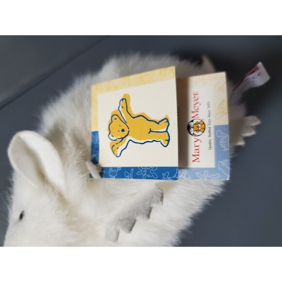 1998 Mary Meyer Nibbles Hamster Mouse Rat Plush Stuffed Animal Toy White 6" NWT - Picture 9 of 10
